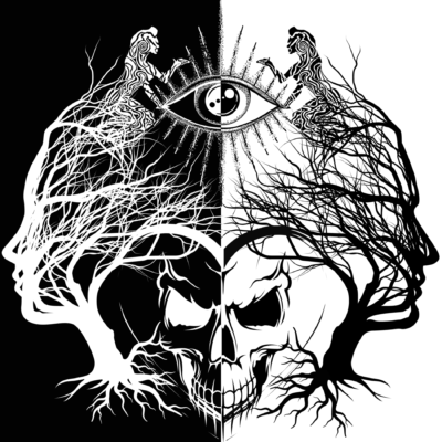 Skull,Spirit and Third Eye by Anastasia Kourou