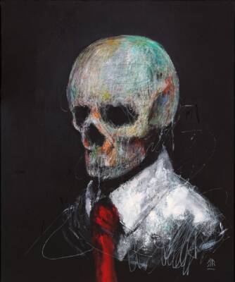 Red tie 3 by jerome royer